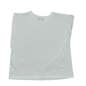 White sleeveless zara top